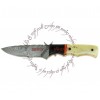 Rebel Wolf Urban Zombie Battle Damascus Steel Knife - 1095 High Carbon